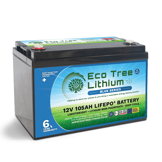 12v 105Ah Eco Tree Lithium LiFePO4 Battery Type 31 Case